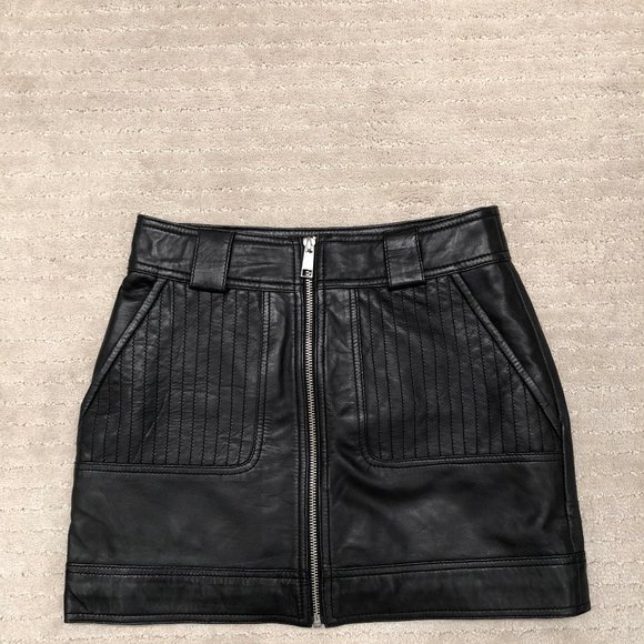 Topshot Faux Leather Mini Skirt (US 2) - Picture 1 of 2